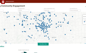 IUPUI community engagement map
