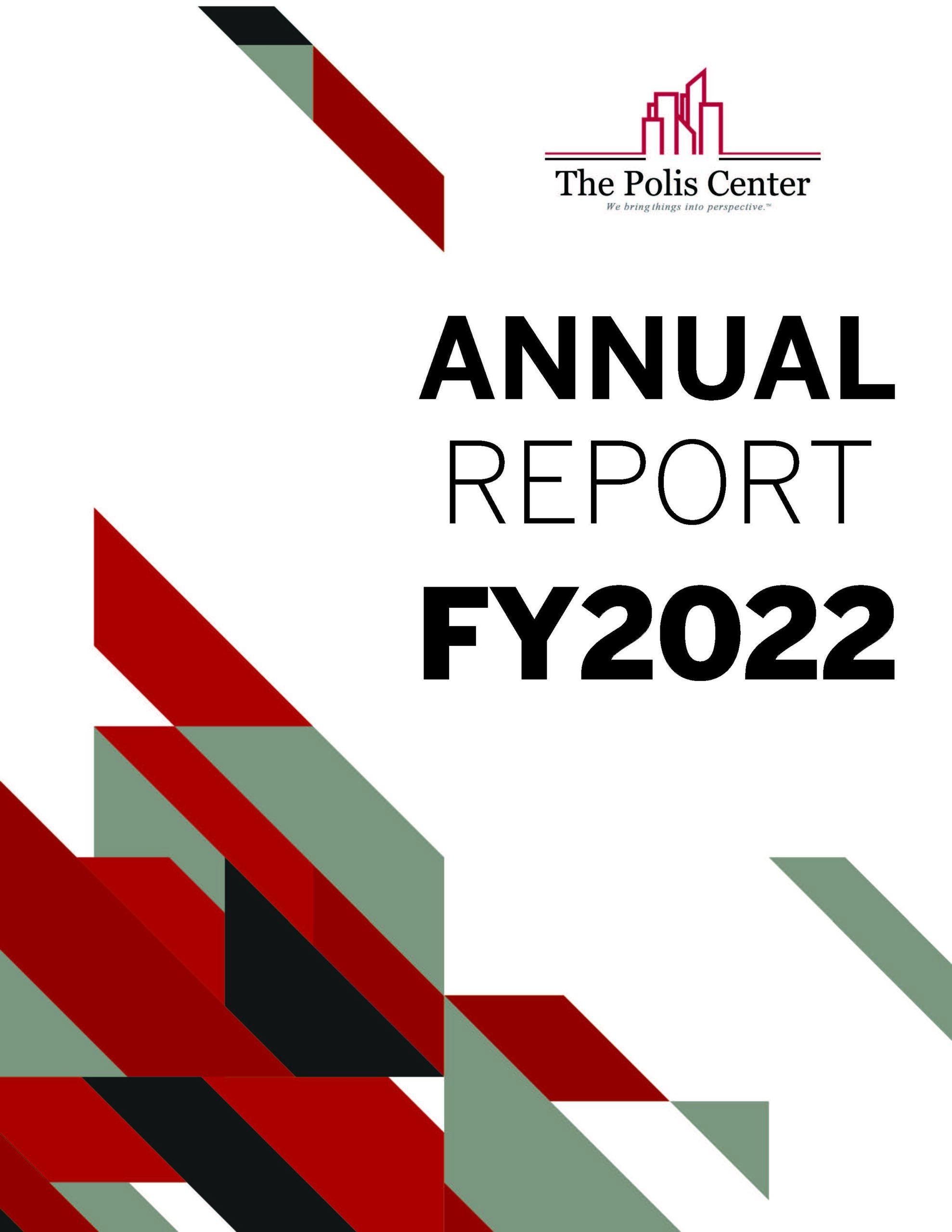 Polis Center FY2022 annual report cover